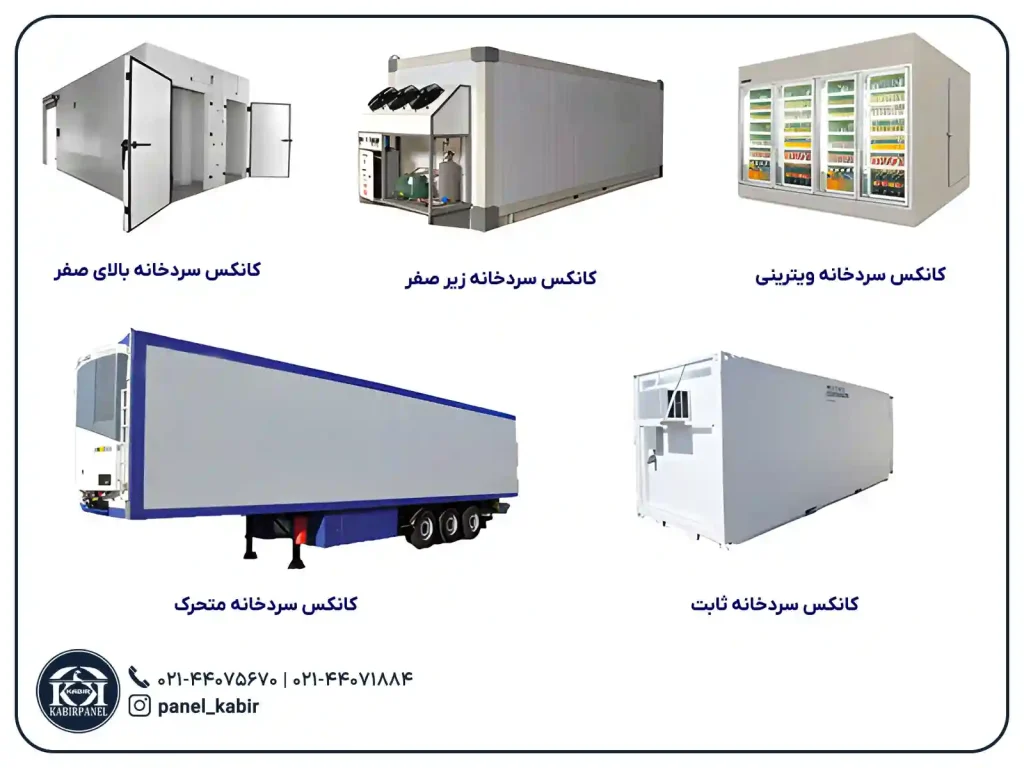 انواع کانکس سردخانه ای
