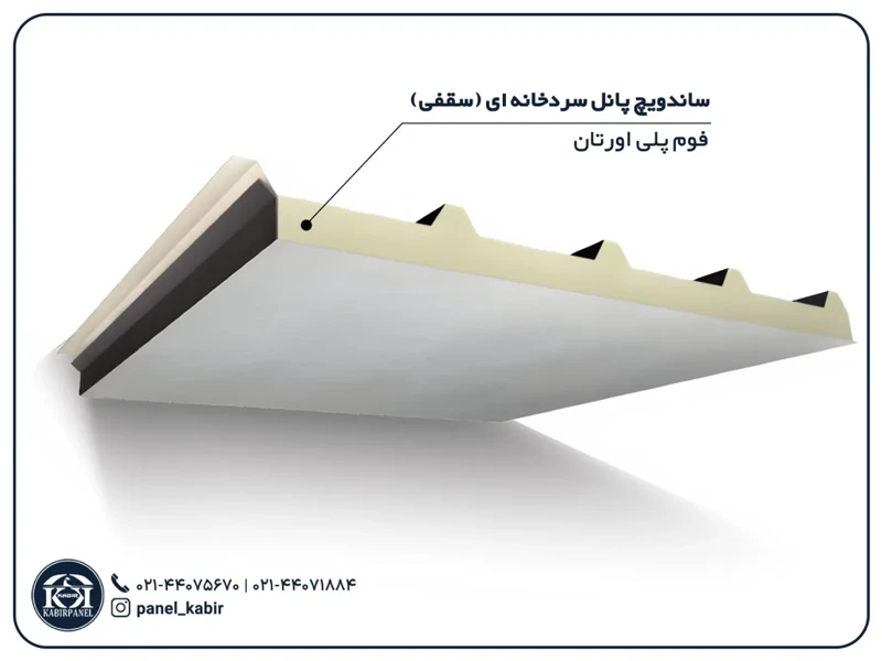 ساندویچ پانل سردخانه ای سقفی
