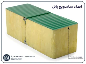 ابعاد ساندویچ پانل