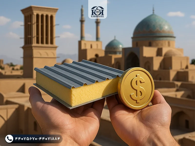 هزینه ساندویچ پانل در یزد
